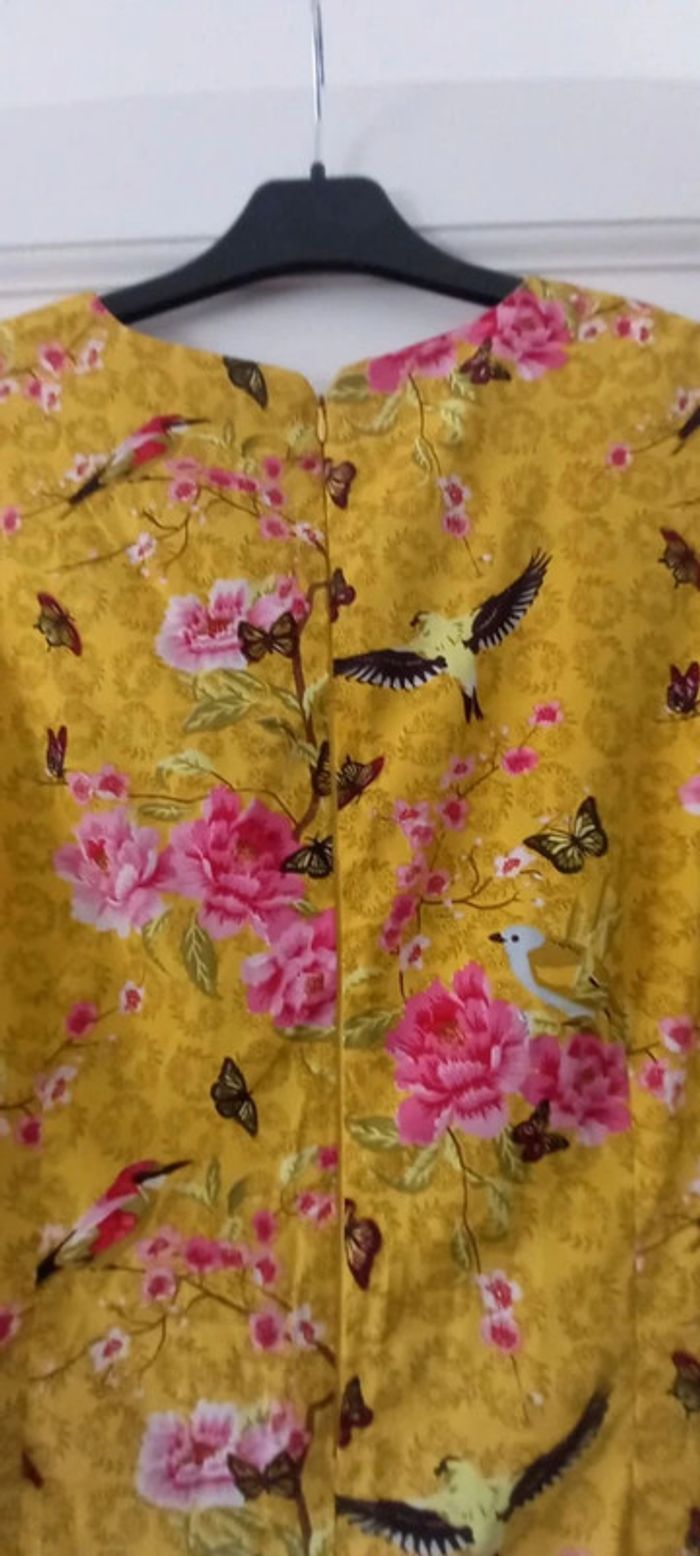 Robe Mela London jaune 42 imprimés fleuris - photo numéro 3