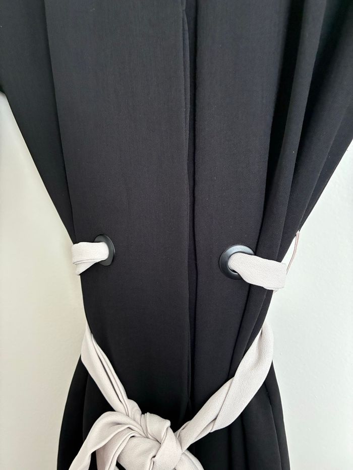 Robe longue noire boutonnée – Mango, taille S (très bon état) - photo numéro 3
