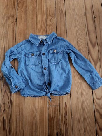 Chemise en jean fille