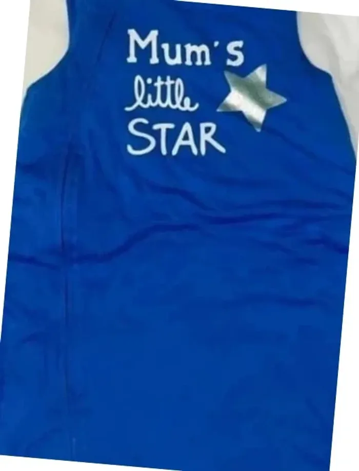 Gigoteuse turbulette naissance bleu star étoile 0/6 mois Prémaman