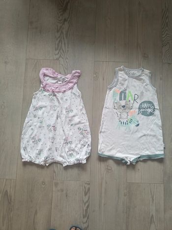 Lot de deux barboteuse grenouillère