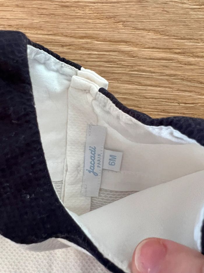 Vend lot de 2 blouses manches courtes jacadi 6 mois neuf sans étiquette - photo numéro 9