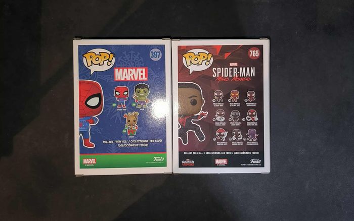 Lot 2 Figurines Funko Pop / Miles Morales « Chase » 765 & Spider-Man 397 / Marvel - photo numéro 2