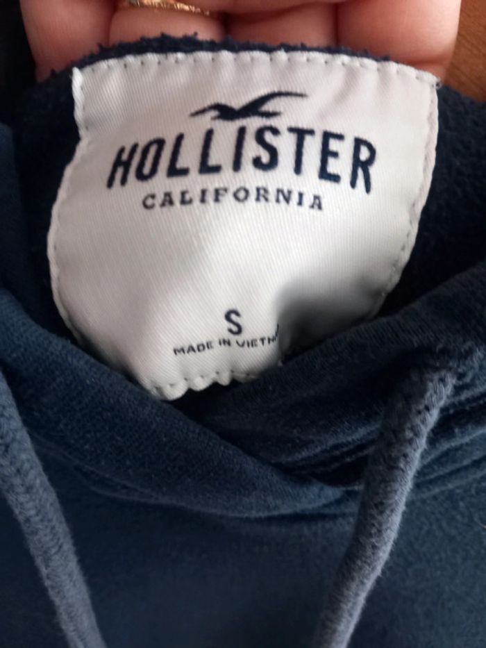 Sweat bleu hollister taille S - photo numéro 4