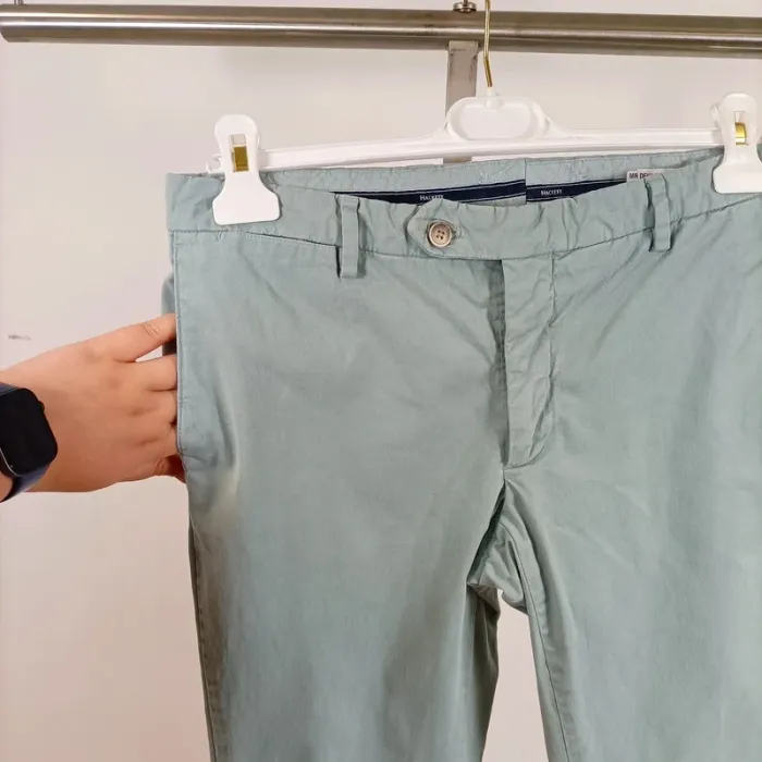 Pantalon Homme - Chino Hackett Bleu ciel - Bleu très clair Taille 32L Taille 40 estimée A384 - photo numéro 5