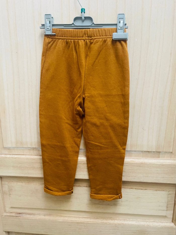 Pantalon type jogging bébé garçon 92 cm camel - doux et chaud - photo numéro 6