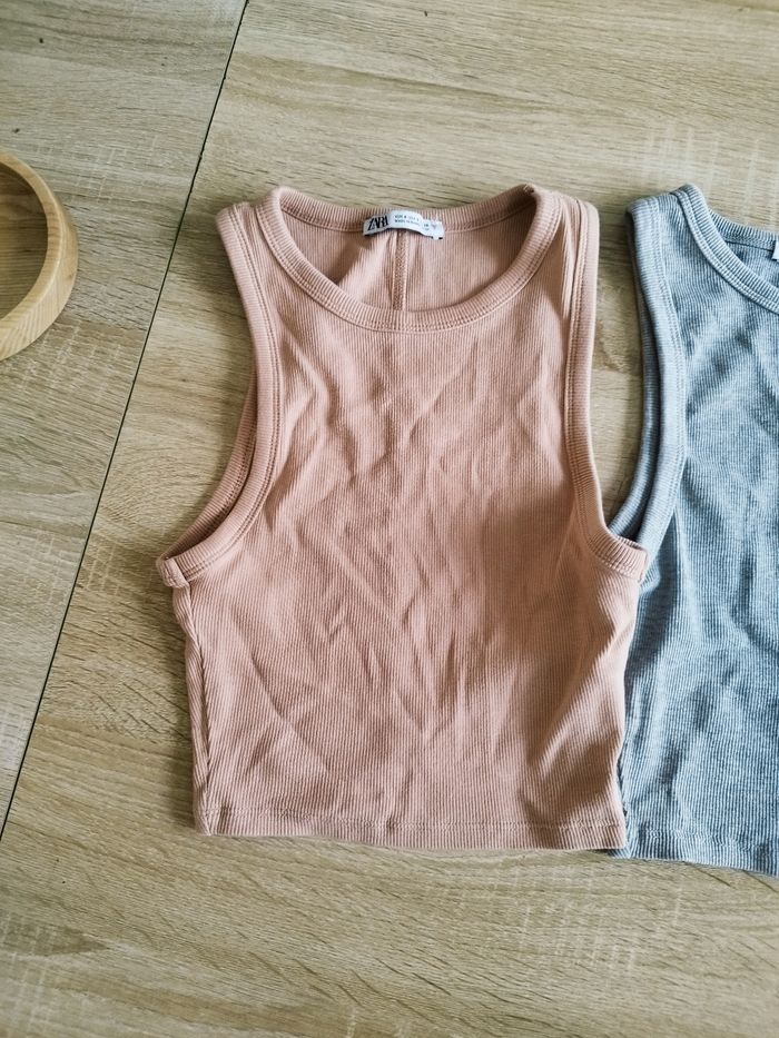 Lot débardeur croc top Zara - photo numéro 2