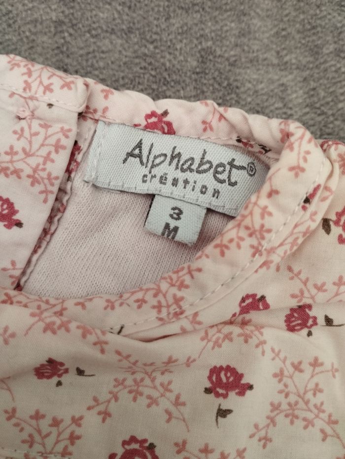 Blouse manches longues alphabet - photo numéro 2