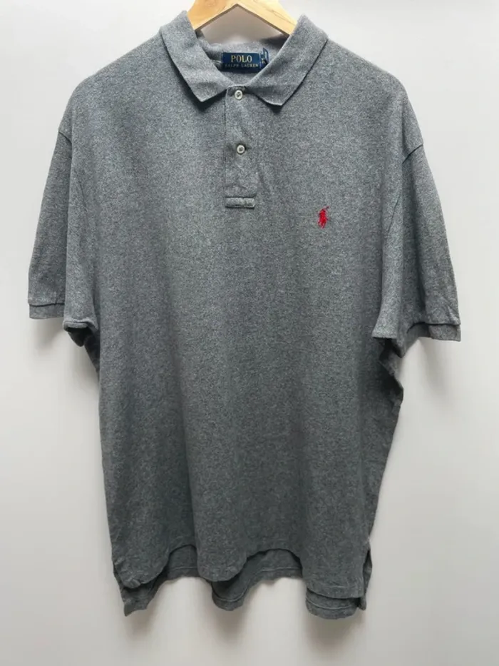 Polo Ralph Lauren grey red long embroided logo Mens XL
