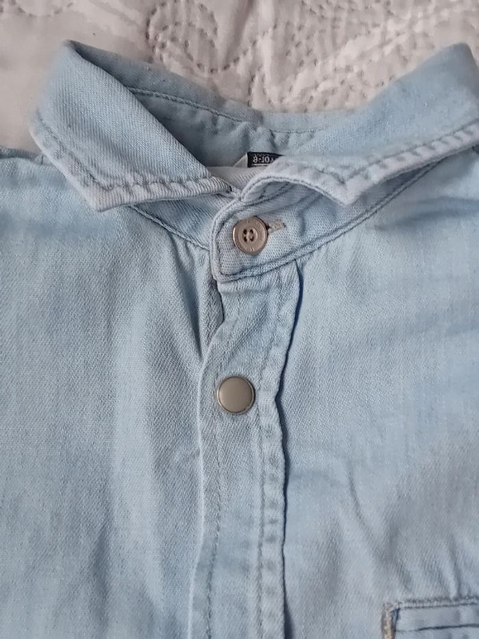 Chemise en jean léger bleu garçon 9/10 ans LC waikiki - photo numéro 9