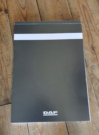 Grand carnet bloc notes noir DAF