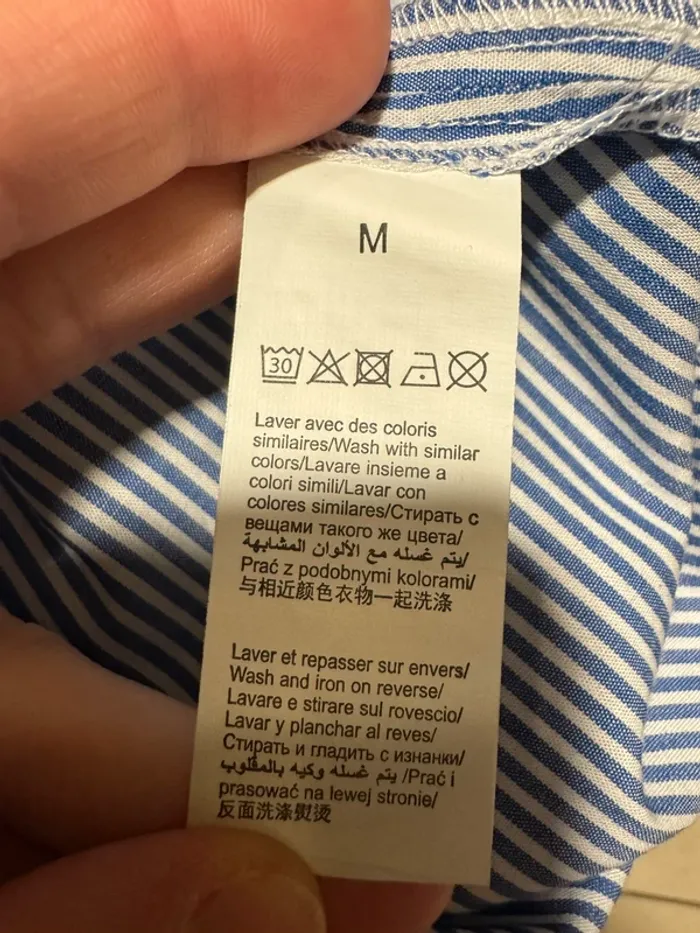 Tops rayé blanc et bleu bizzbee M - photo numéro 7