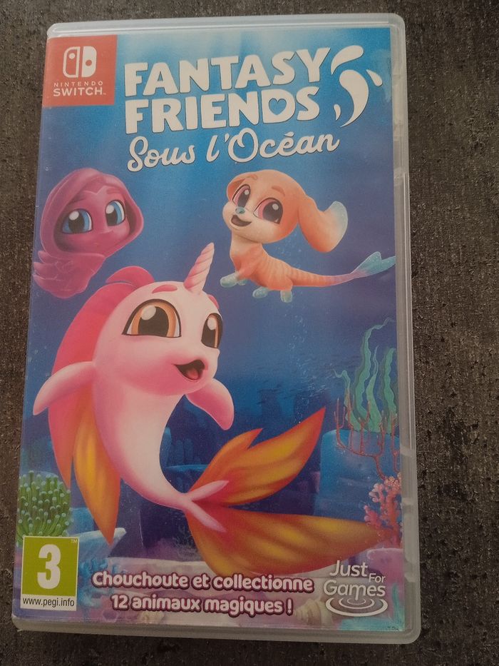 Jeu Switch Nintendo fantasy friends sous l'océan