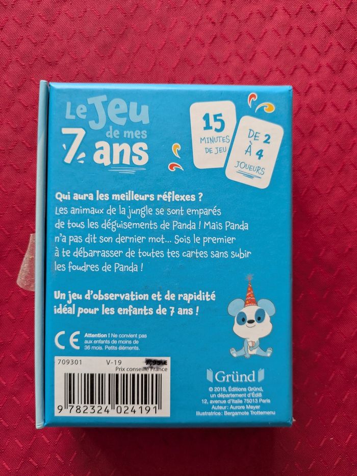 Jeu de cartes de mes 7 ans - photo numéro 2