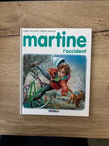 Livre Vintage Martine : l’accident pour Enfants
