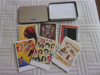 12 cartes + enveloppes dans boite métallique Folio   NEUF