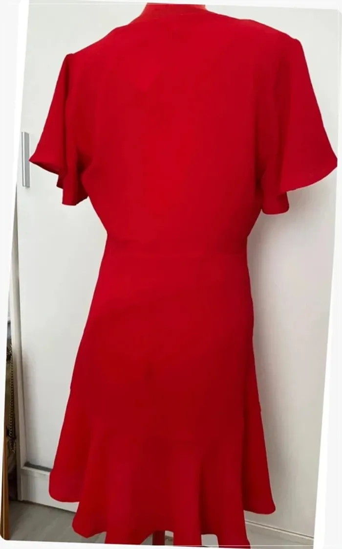 Robe Irina rouge à volants Pepe Jeans - photo numéro 5