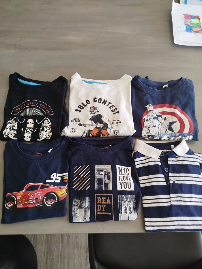 Lot hauts manches longues garçons 4 ans
