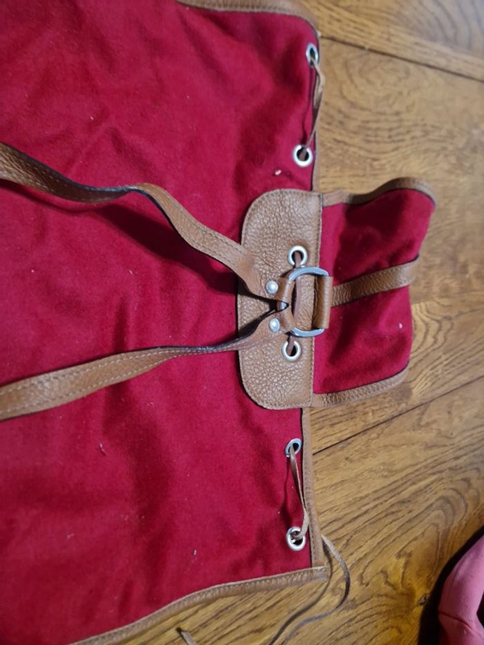 Sac a dos tissus cuir Just Campagne - photo numéro 8