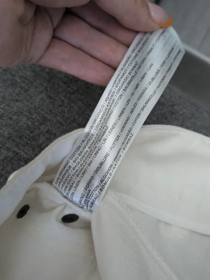 Pantalon blanc Mango Special Comited Collection - Taille 36 - Coton & Lin - Neuf avec étiquette - photo numéro 6