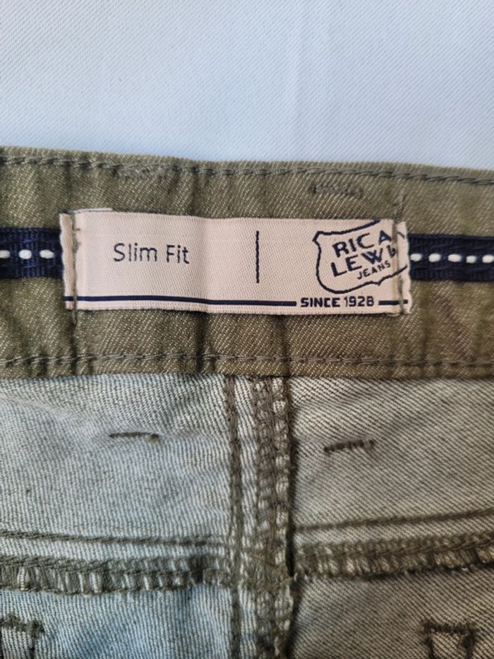 NEUF - Pantacourt Slim Fit Femme Poema Vert Rica Lewis Taille F36/ USA 26 - photo numéro 3