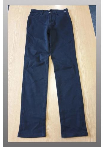 Pantalon en toile femme Carla Simoni T36 long 104cm noir