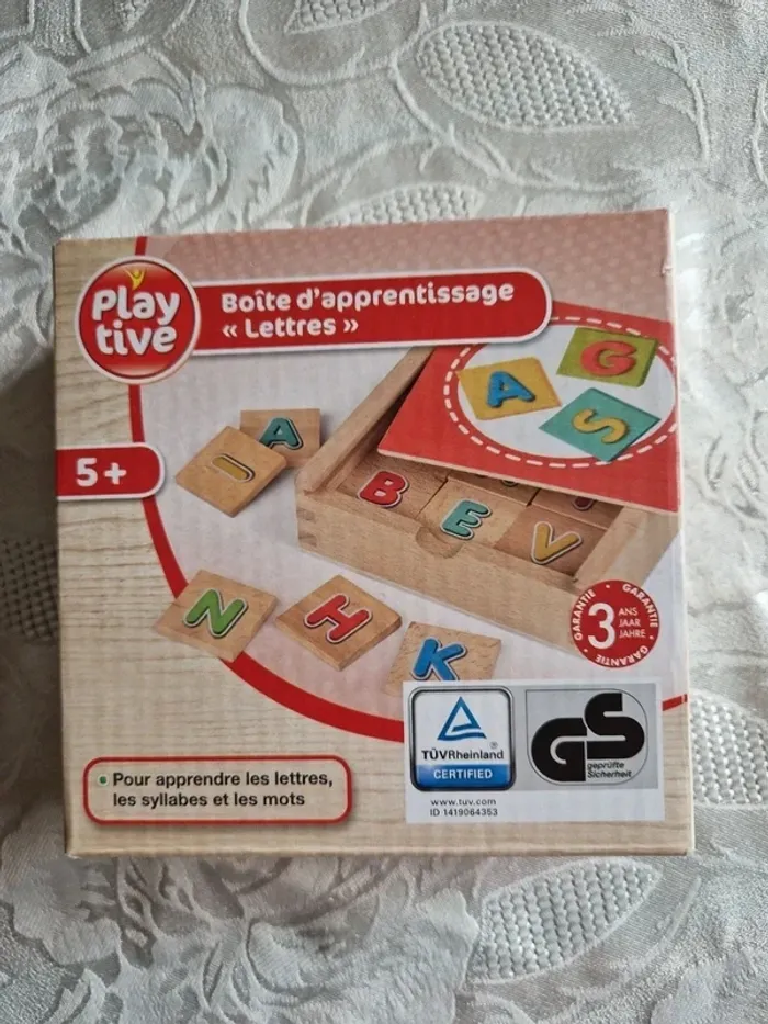 Jeu de boite d'apprentissage les lettres - photo numéro 1