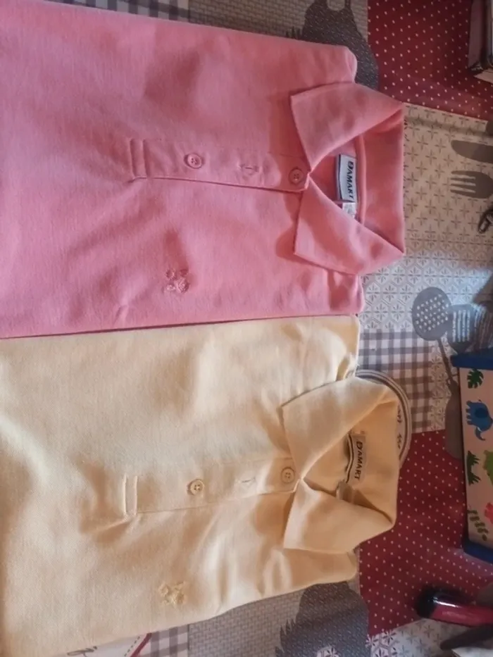 Lot de 2 polo damart manches courtes taille 38 40