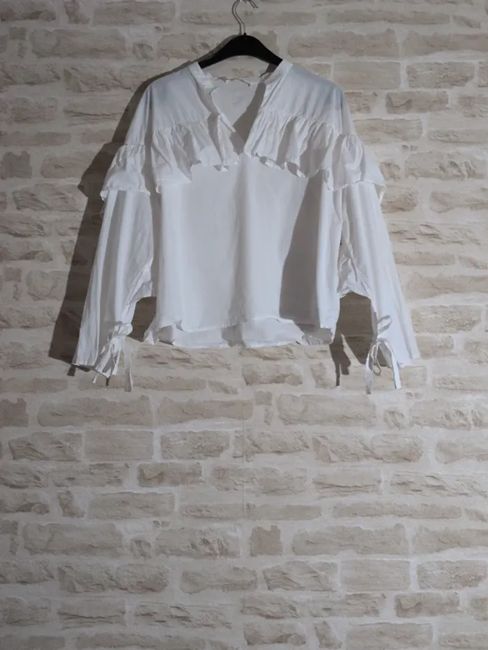 Chemisier blanc MAJE – Taille 3 (L) Très bon état