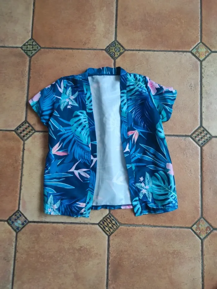 Ensemble chemise et short à fleurs - photo numéro 3