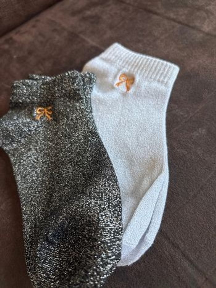 Lot de 2 paires de chaussettes paillettes - photo numéro 2
