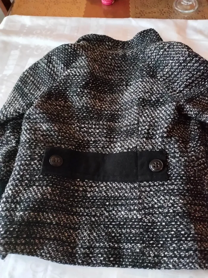 Veste Zara épaisse t38 noir et blanche - photo numéro 7