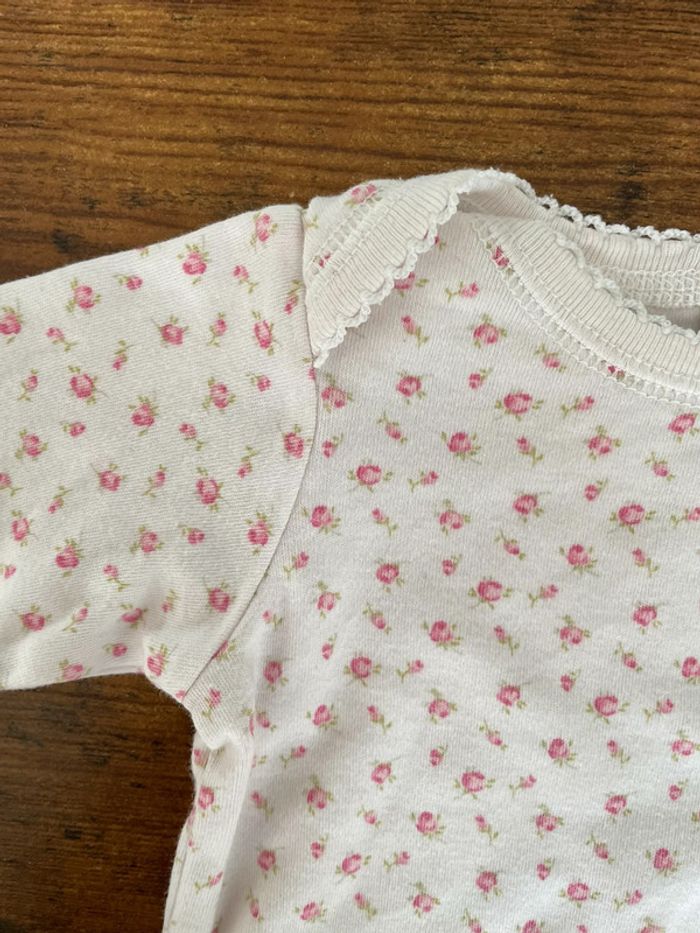 Body manches longues à fleurs - photo numéro 2