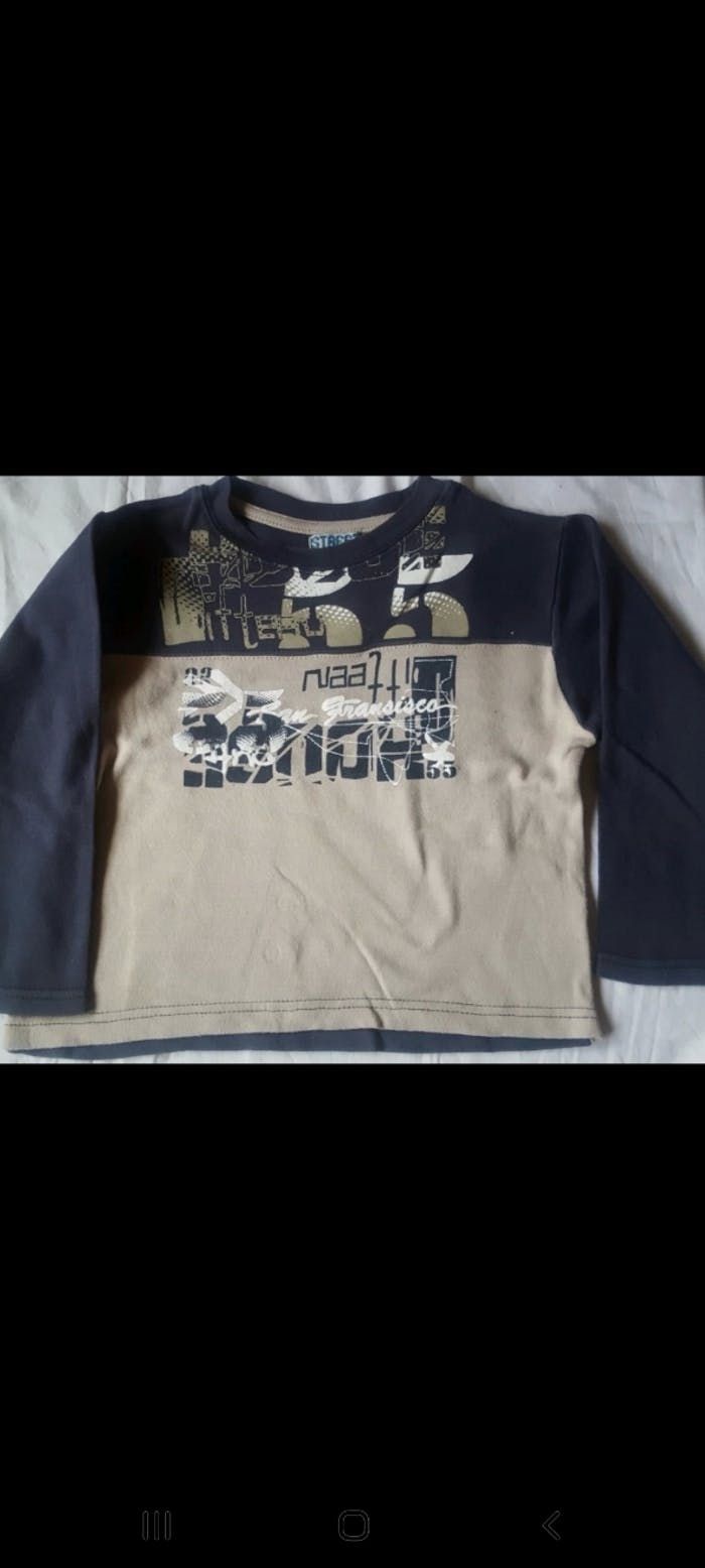 Sweat bleu et beige sans franciso 4 ans