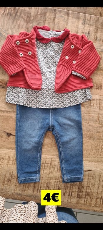 Ensemble veste blouse legging 6 mois