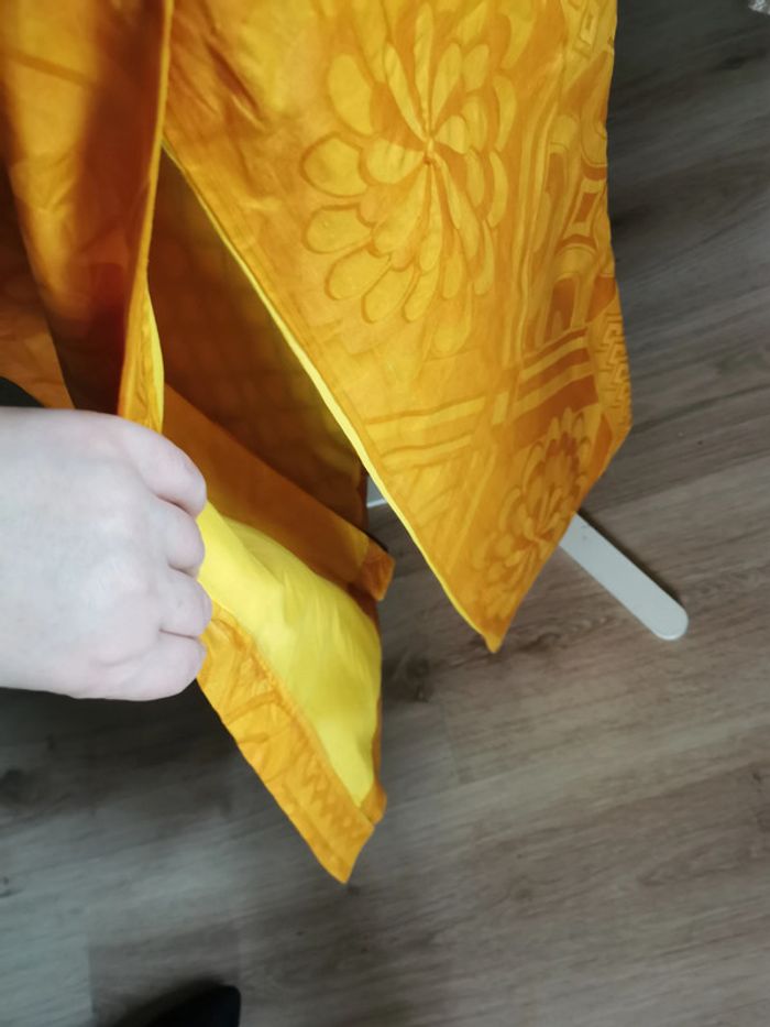 Ensemble jupe et blouse éthnique jaune moutarde pour femme - photo numéro 9