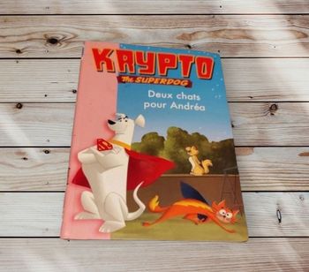 Livre jeunesse Krypto the superdog deux chats pour Andréa