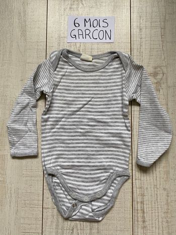 Body à manches longues à rayures