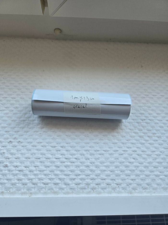 Film adhésif permanent blanc brillant pour cricut