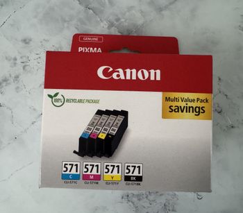 Canon CLI-571 Lot de 4 Cartouches d'encre Authentiques