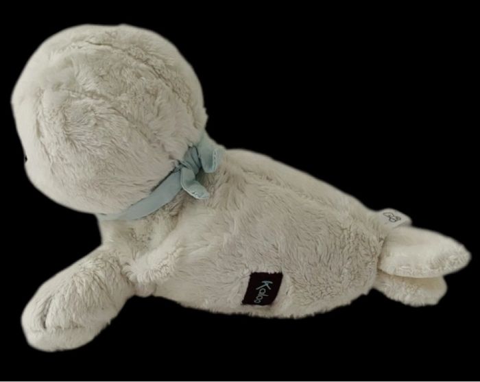 ❤️B5638 Doudou Peluche Phoque Otarie Les Amis Kaloo Blanc Bandana Bleu - photo numéro 2