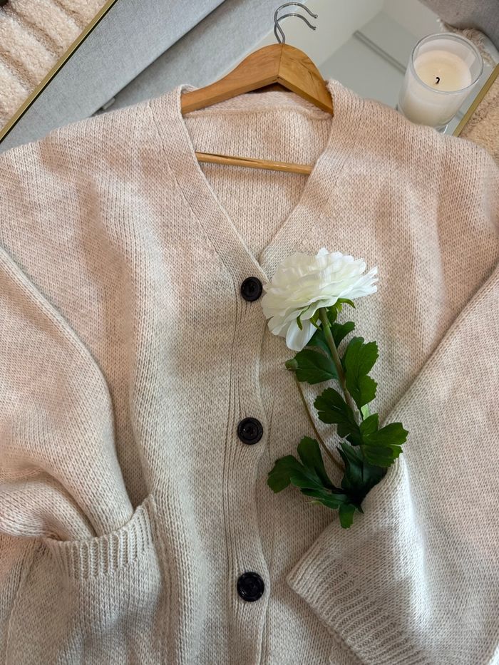 Cardigan couleur crème neuve - photo numéro 3