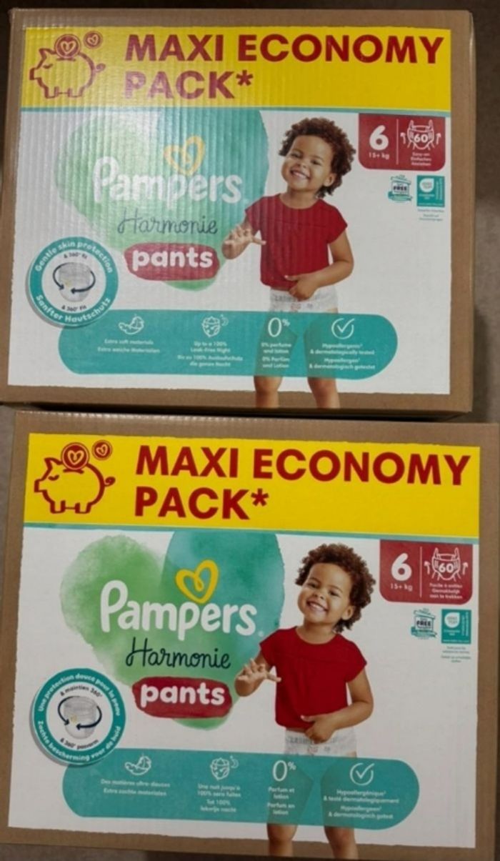 Couches pampers harmonie pants T6