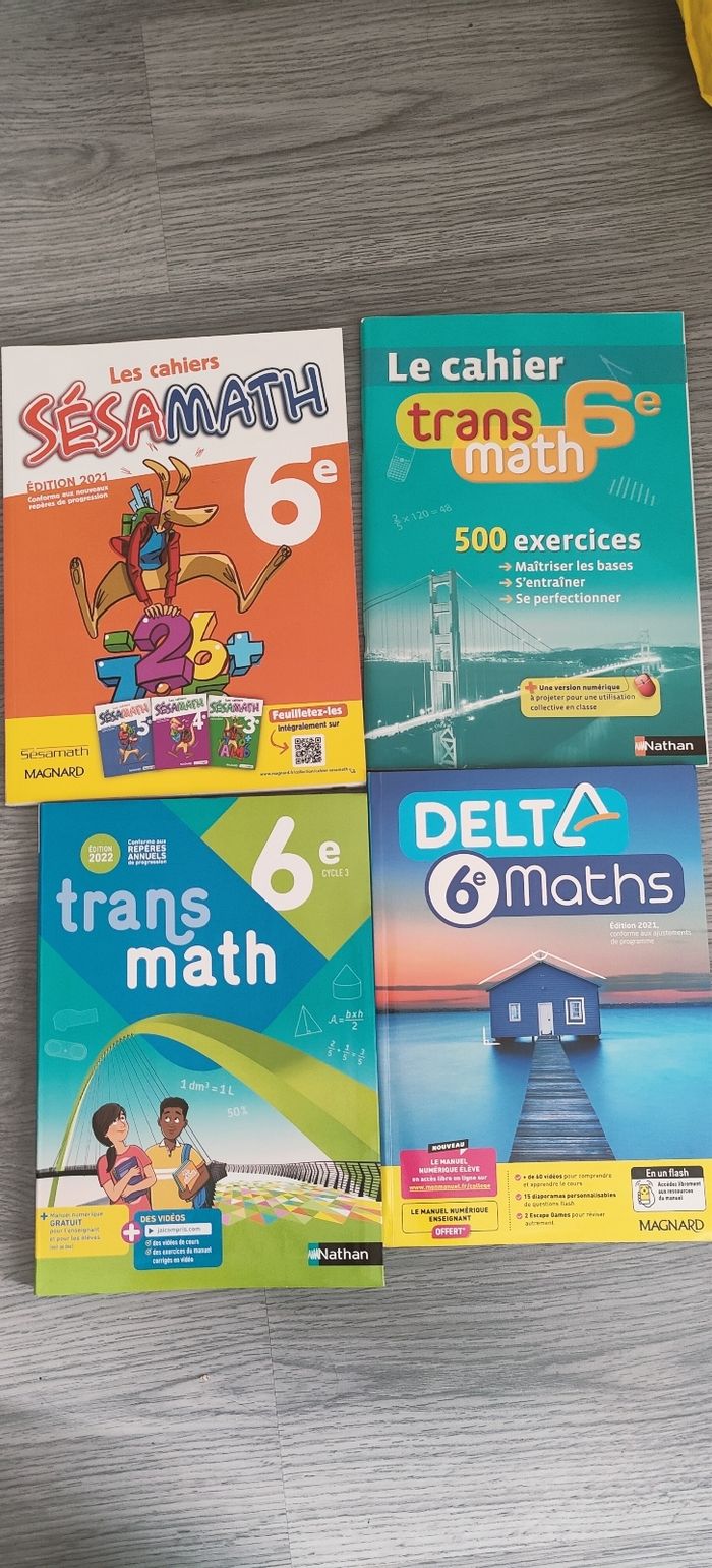 Lot 4 manuel exercices mathématiques 6 eme