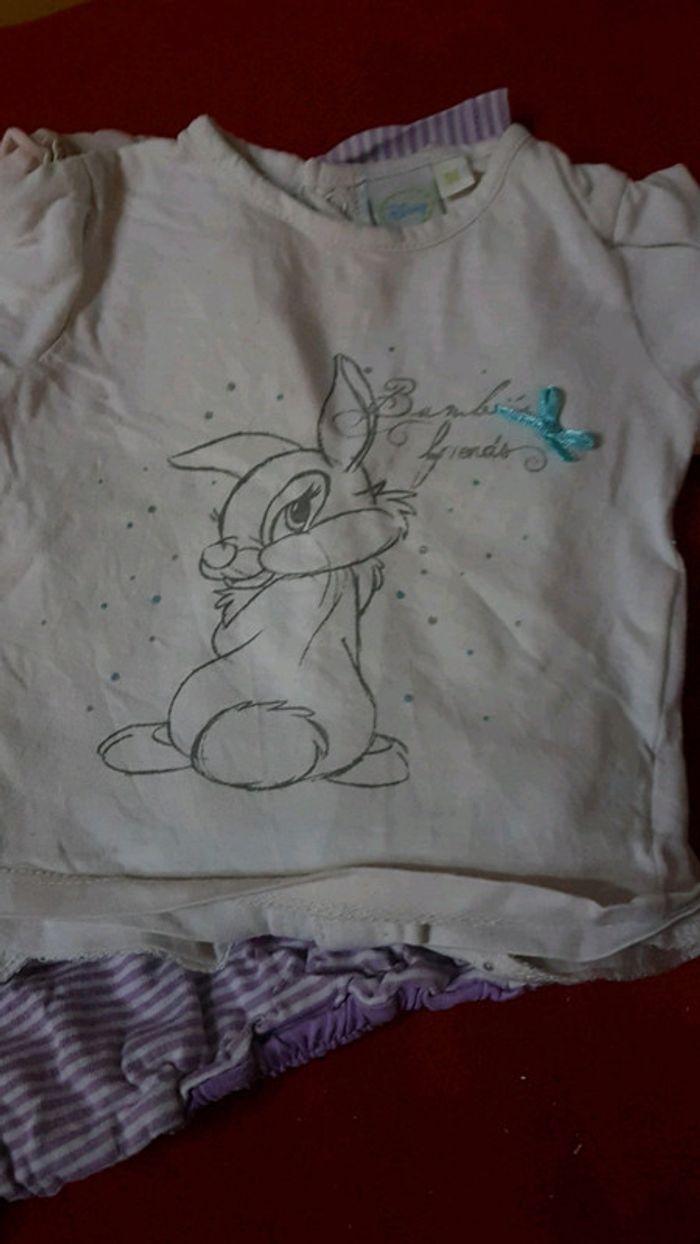 Lot 7 t-shirt fille 1 mois - photo numéro 3