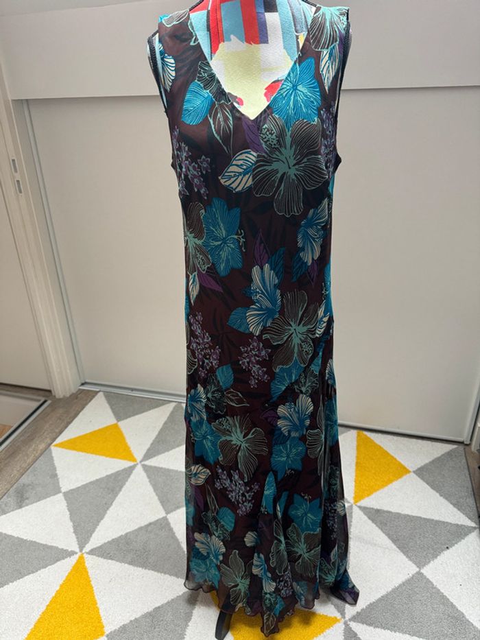 Robe longue Bleu Bonheur Taille 42