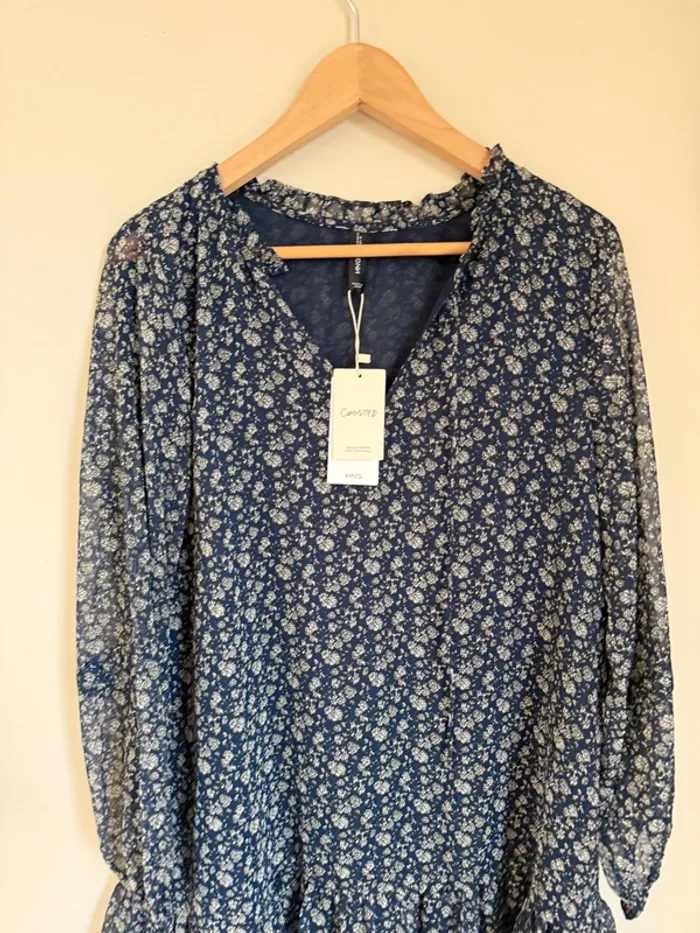 Robe Mango bleu neuve - photo numéro 3