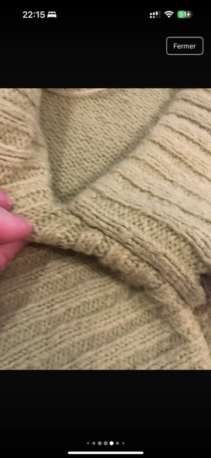 Joli pull taille 3 vert anis - photo numéro 5