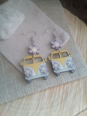 Boucles d'oreilles van pierres opaline