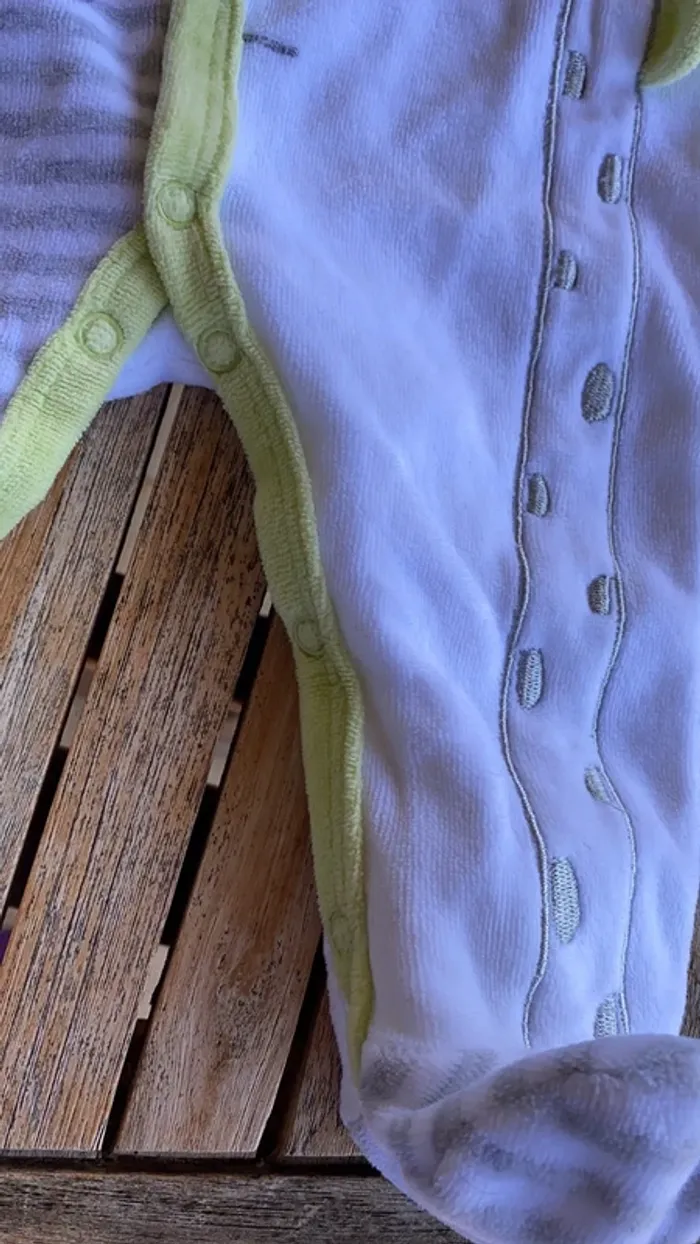 Lot de 4 pyjamas en velours - 3 mois - photo numéro 4